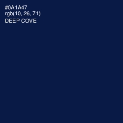 #0A1A47 - Deep Cove Color Image